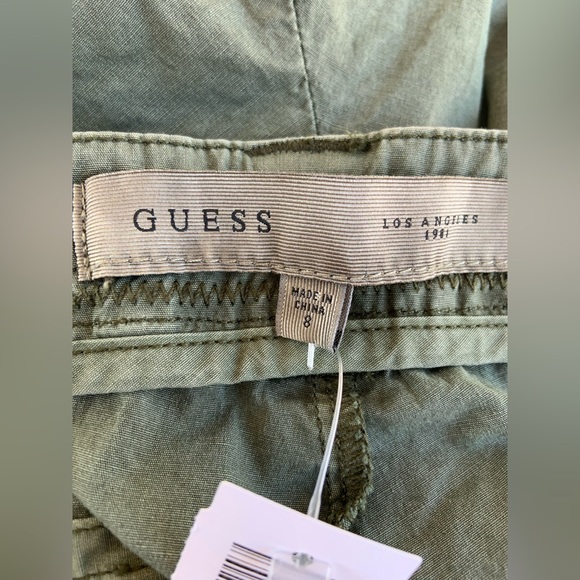 NWT Guess Olive Green Cargo Jogger Pant - Picture 8 of 9